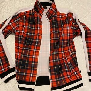 Screenshot zip up suit set